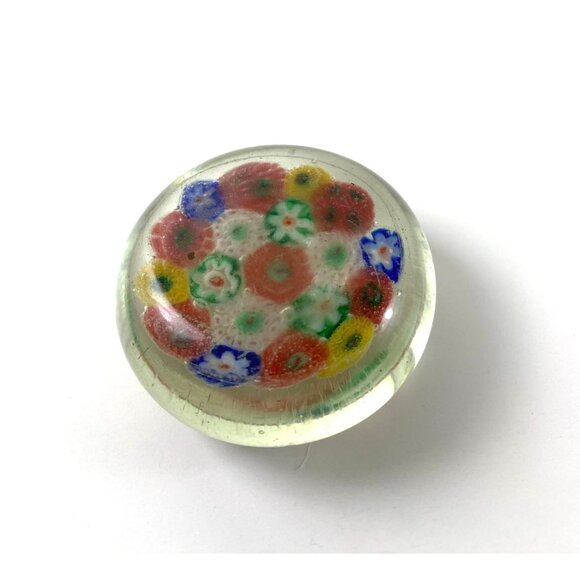 Vintage Millefiori Glass Paperweight - Picture 3 of 3